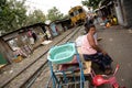 A woman living in a slum